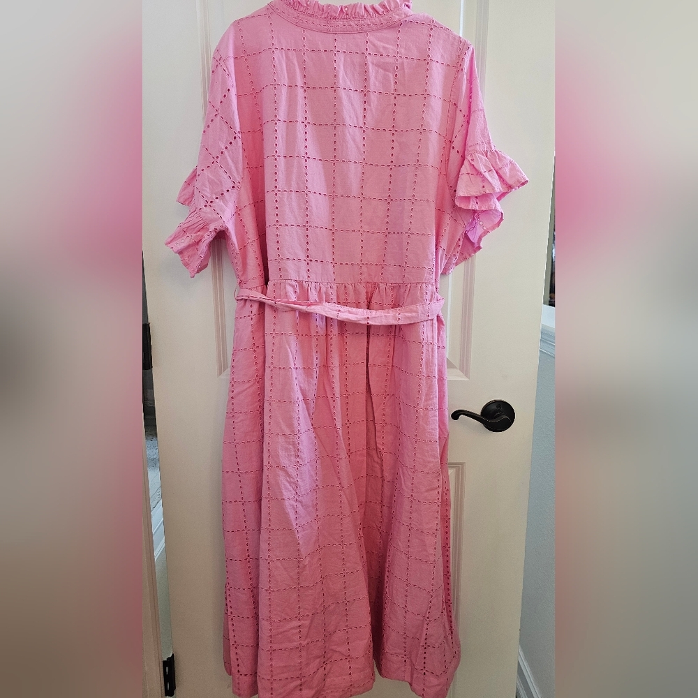 NWT Crown & Ivy Pink Midi Dress - Picture 7 of 8